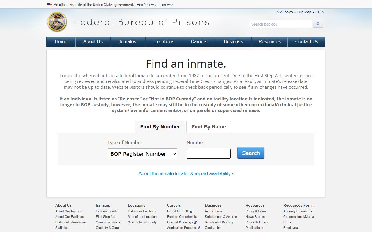Dallas County booking photos federal BOP locator without public mugshots